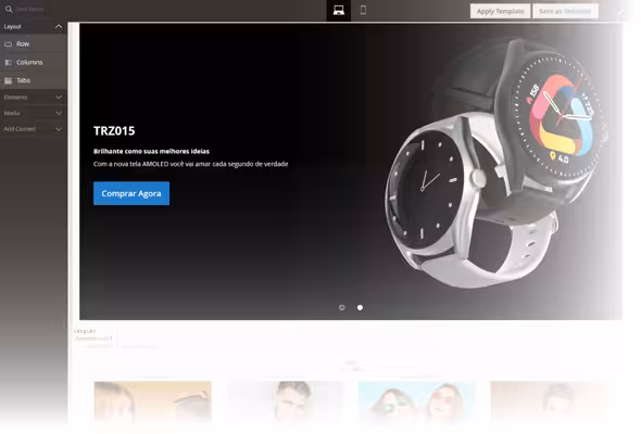 Criação de páginas com pagebuilder