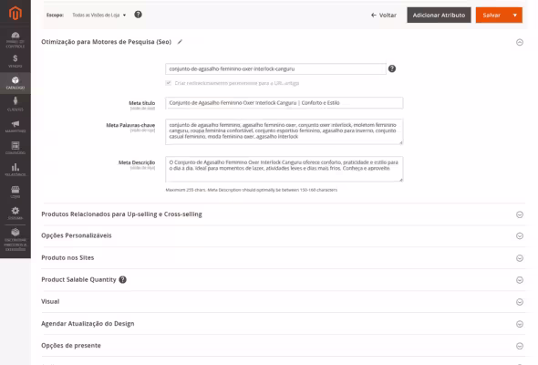 Otimização SEO no MageUp
